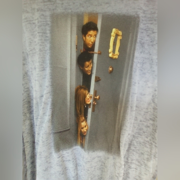 Women's Friends TV Show Gray Burnout T Shirt Size Medium - Picture 2 of 3